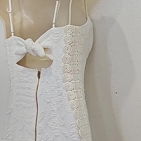 Lilly Pulitzer White Lace Brett Sweetheart Neckline Dress - Picture 4 of 11